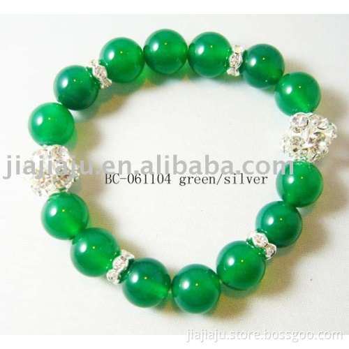 Bracelet BC-061104 green/silver